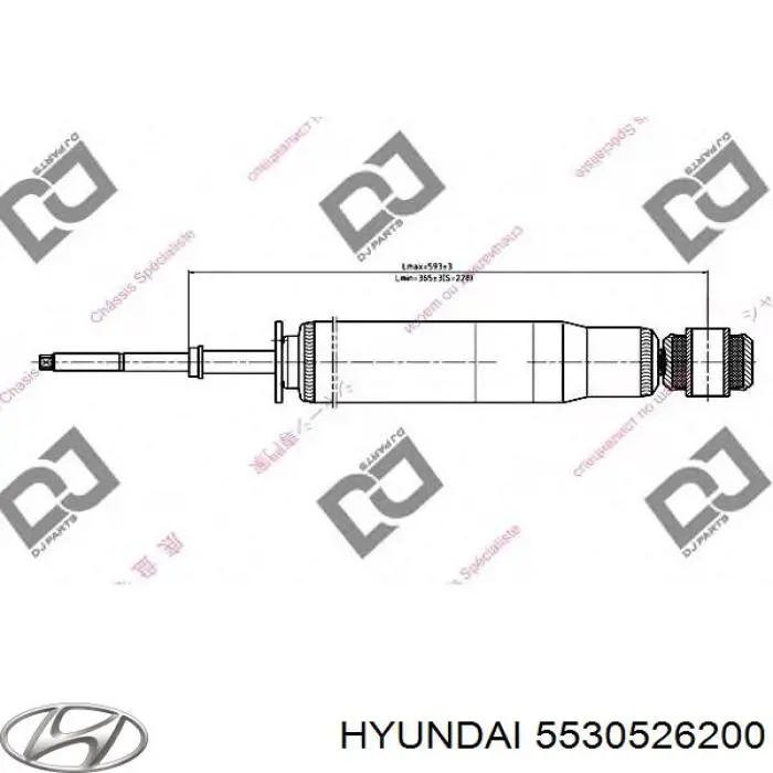Comprar 5530526200 Hyundai/Kia Amortiguador trasero