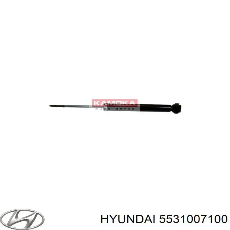 Amortiguador trasero 5531007100 Hyundai/Kia