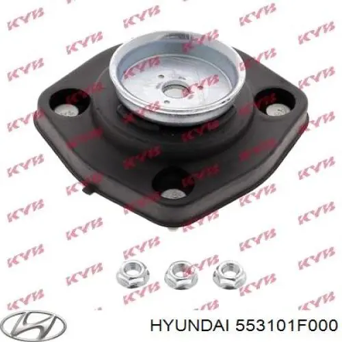 553101F000 Hyundai/Kia soporte amortiguador trasero izquierdo