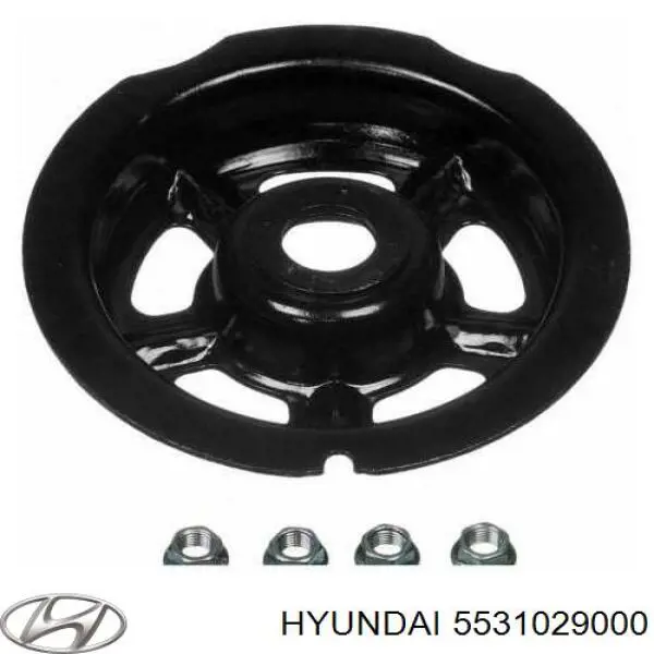 5531029000 Hyundai/Kia soporte amortiguador trasero izquierdo