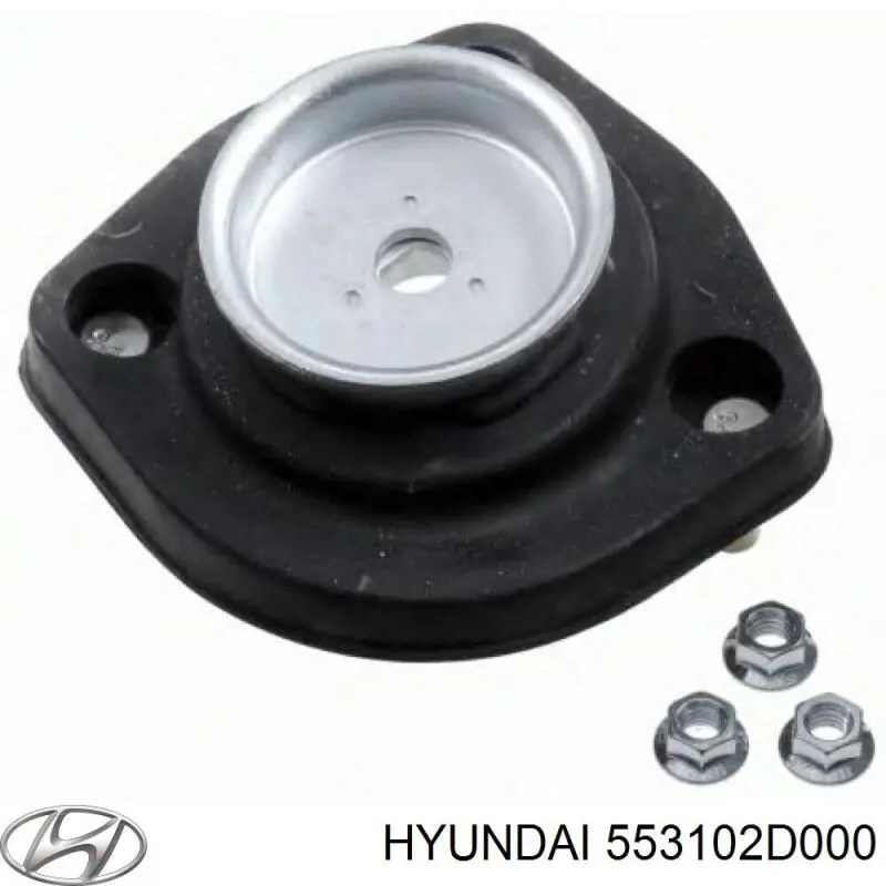 553102D000 Hyundai/Kia soporte amortiguador trasero izquierdo