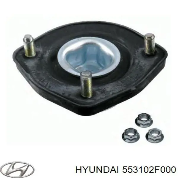 553102F000 Hyundai/Kia soporte amortiguador trasero izquierdo