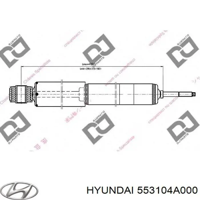 553104A000 Hyundai/Kia amortiguador trasero