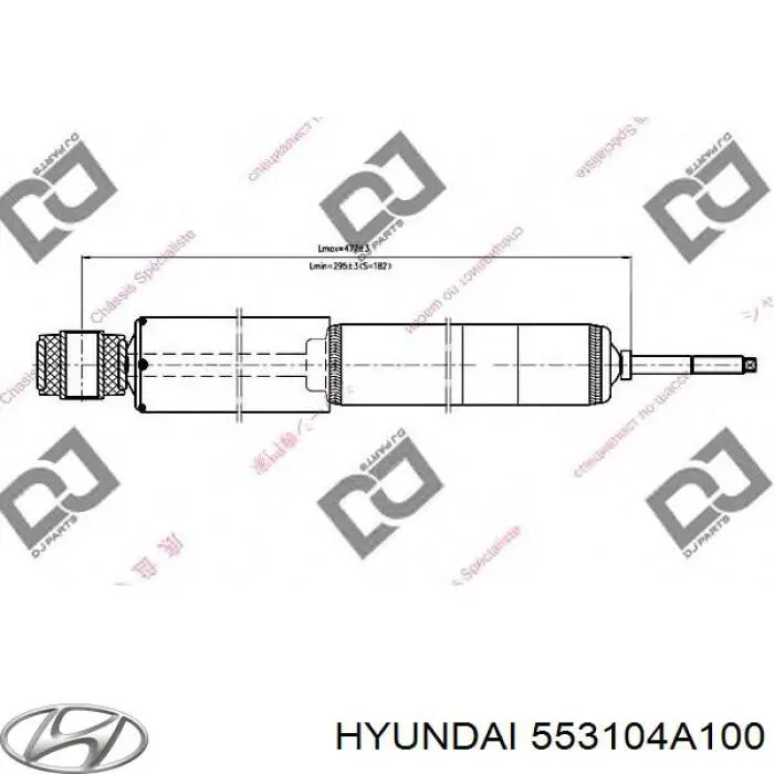 553104A100 Hyundai/Kia Amortiguadores posteriores