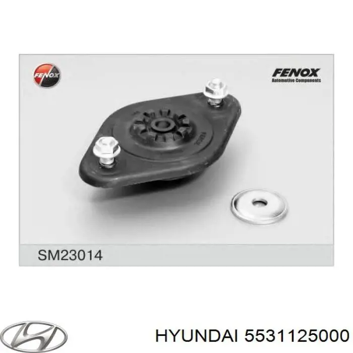 Soporte amortiguador trasero Hyundai Accent 1