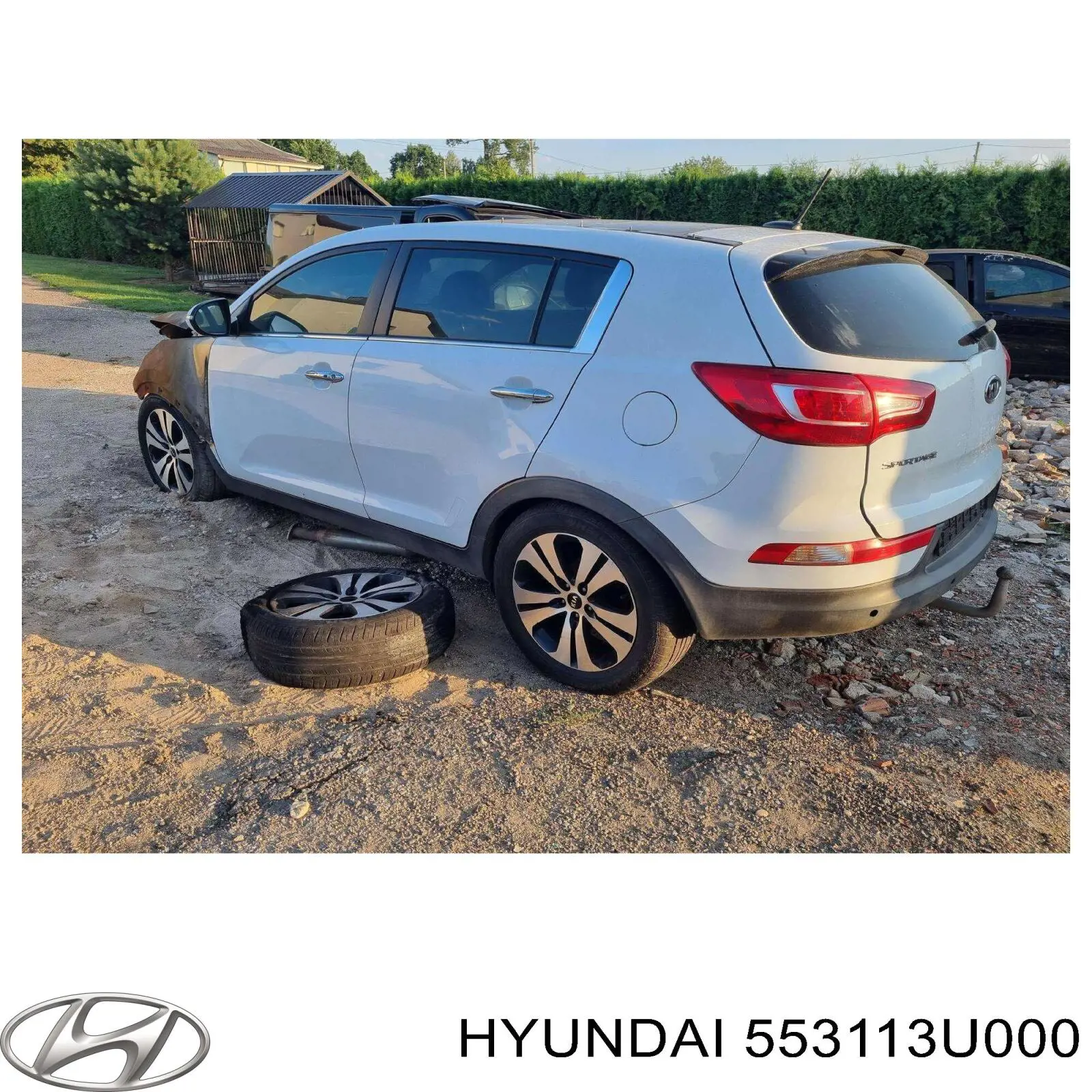 Amortiguador trasero 553113U000 Hyundai/Kia