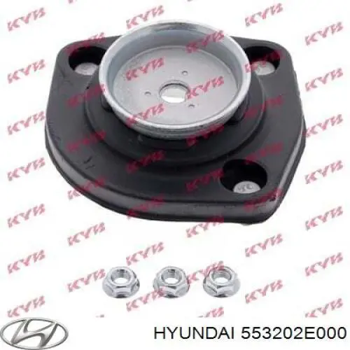 553202E000 Hyundai/Kia soporte amortiguador trasero derecho