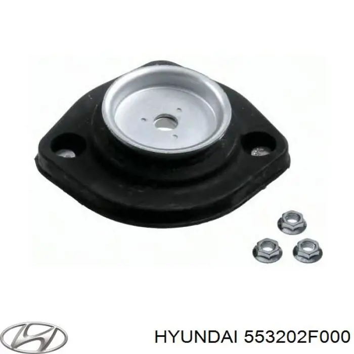 553202F000 Hyundai/Kia soporte amortiguador trasero derecho