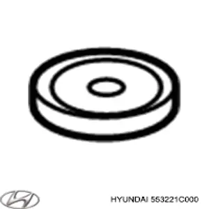 Manguito, Arandela de Vástago de amortiguador trasero para Hyundai Accent 