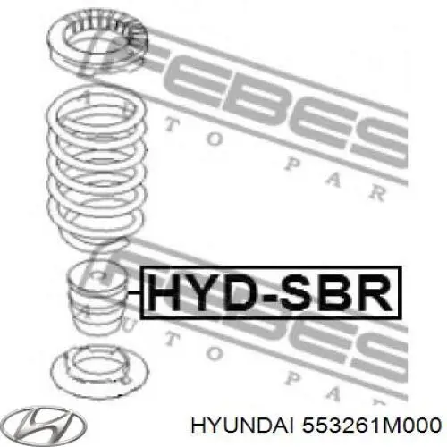 Almohadilla de tope, suspensión trasera para Hyundai SOLARIS (SBR11)