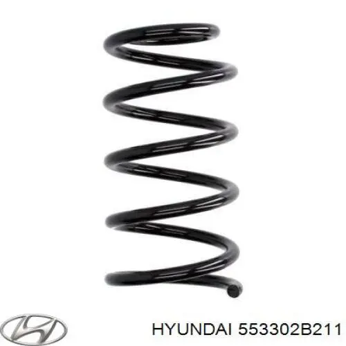 553302B211 Hyundai/Kia muelle de suspensión eje trasero