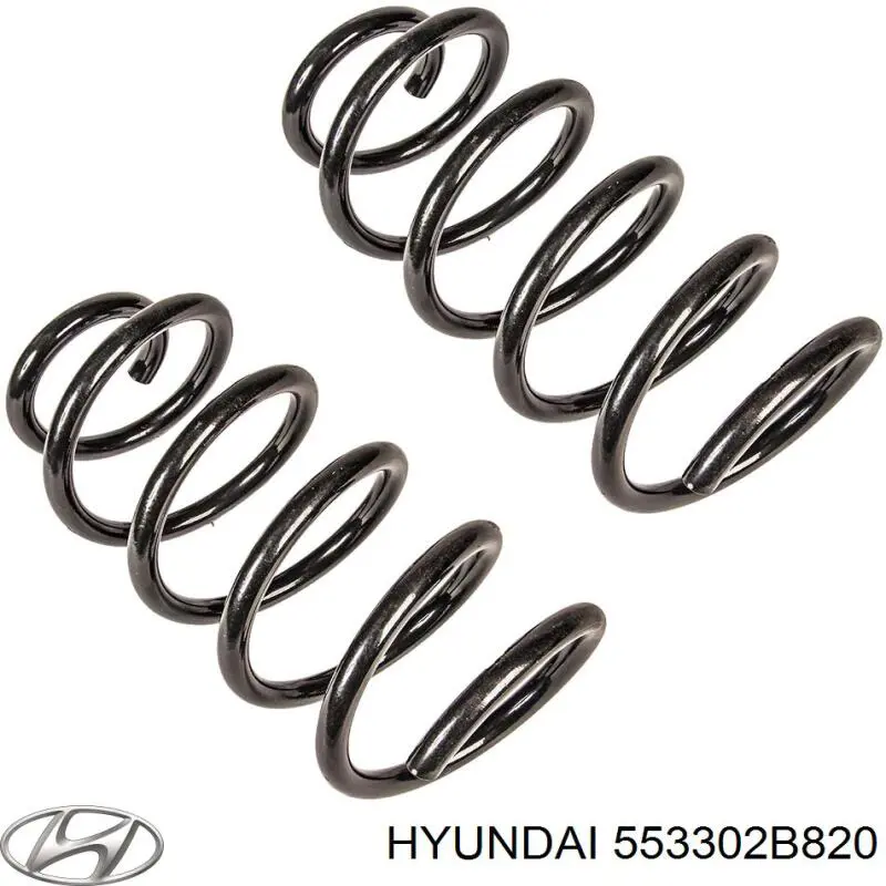 553302B820 Hyundai/Kia muelle de suspensión eje trasero