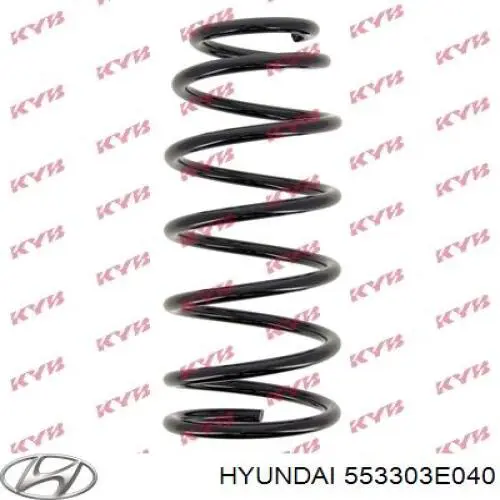 553303E040 Hyundai/Kia muelle de suspensión eje trasero