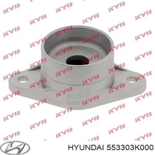 553303K000 Hyundai/Kia soporte amortiguador trasero izquierdo