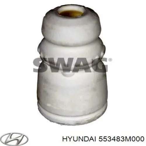 Almohadilla de tope, suspensión trasera para Hyundai Sonata (YF)