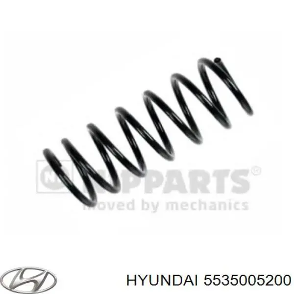 5535005200 Hyundai/Kia muelle de suspensión eje trasero