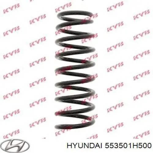 553501H500 Hyundai/Kia muelle de suspensión eje trasero
