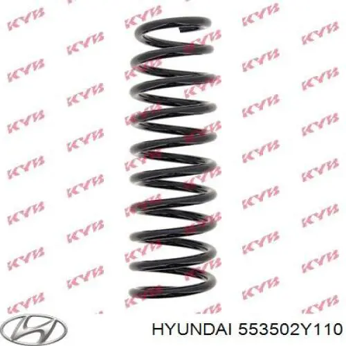 553502Y110 Hyundai/Kia muelle de suspensión eje trasero