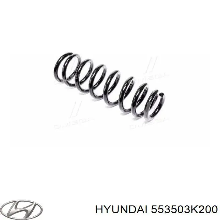 553503K000 Hyundai/Kia muelle de suspensión eje trasero