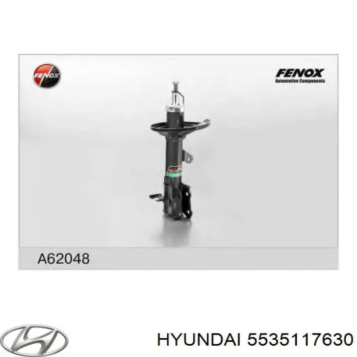 5535117630 Hyundai/Kia amortiguador trasero izquierdo