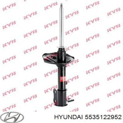 5535122952 Hyundai/Kia amortiguador trasero izquierdo