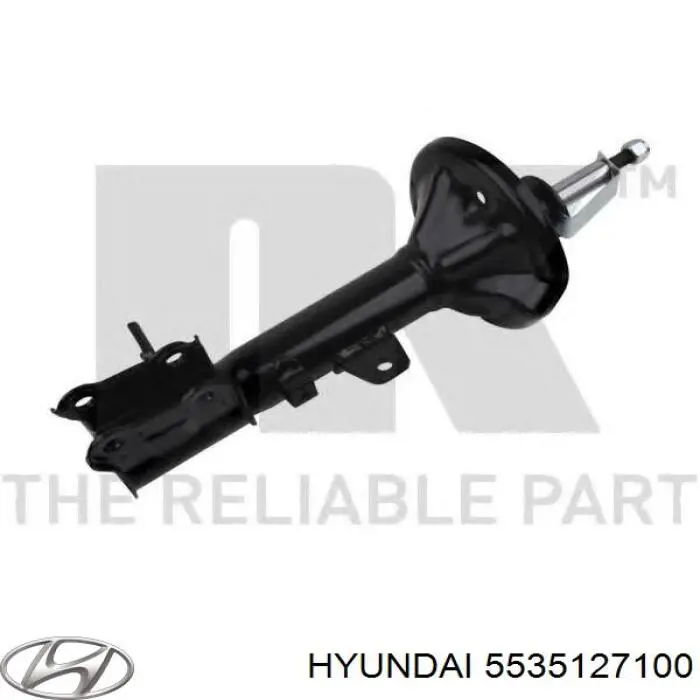 5535127100 Hyundai/Kia amortiguador trasero izquierdo