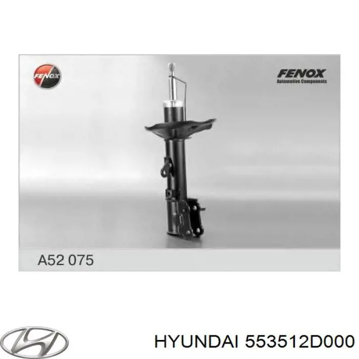553512D000 Hyundai/Kia amortiguador trasero izquierdo