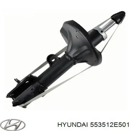 Amortiguador trasero izquierdo 553512E501 Hyundai/Kia
