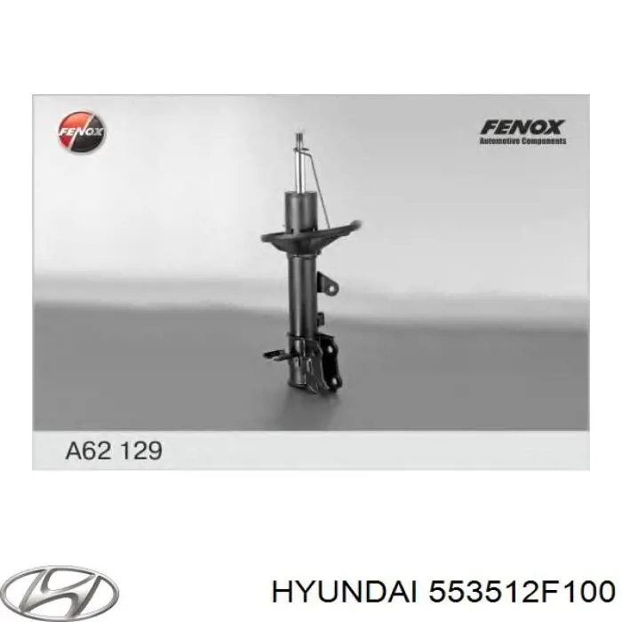 553512F100 Hyundai/Kia amortiguador trasero izquierdo