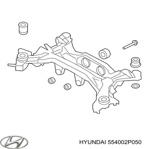 Subchasis trasero soporte motor Hyundai/Kia 554002P050 precio, desde 952,51 EUR