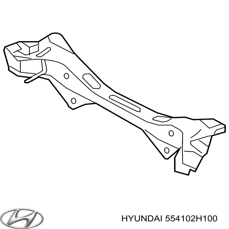 554102H100 Hyundai/Kia subchasis trasero soporte motor