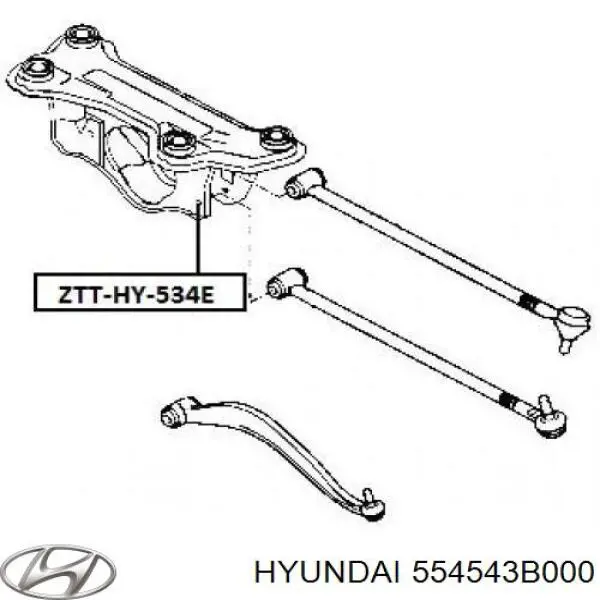  Silentblock trasero Hyundai Santa Fe 1