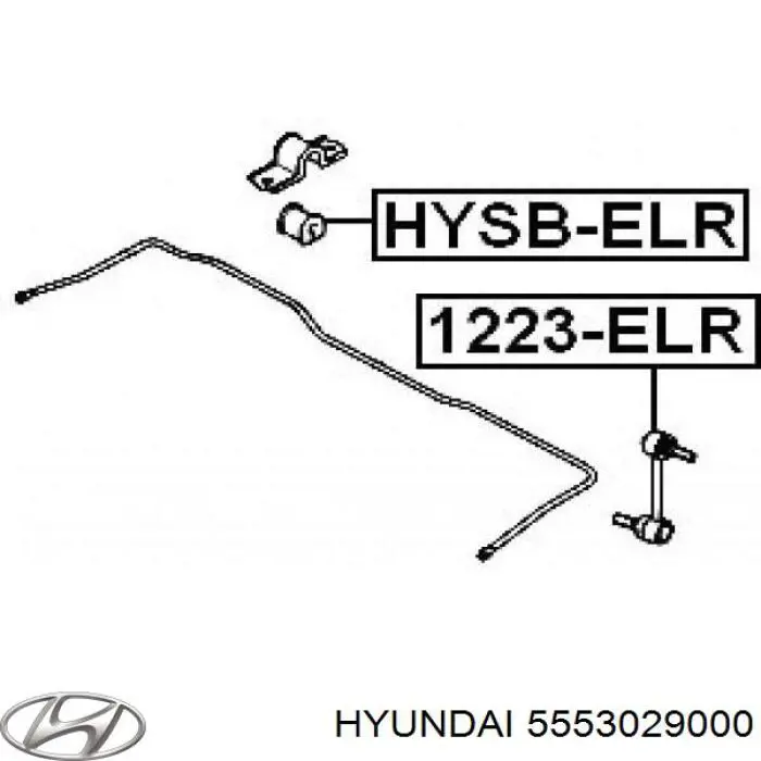 Soporte estabilizador Hyundai/Kia 5553029000 precio, desde 12,37 EUR