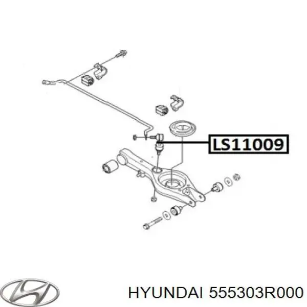 Soporte estabilizador Hyundai/Kia 555303R000 precio, desde 21,25 EUR