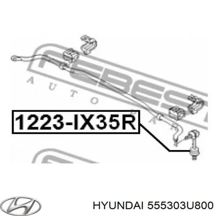 555303u800 Hyundai/Kia soporte de barra estabilizadora trasera