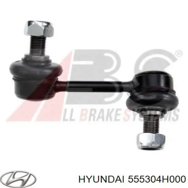 555304H000 Hyundai/Kia barra estabilizadora trasera izquierda