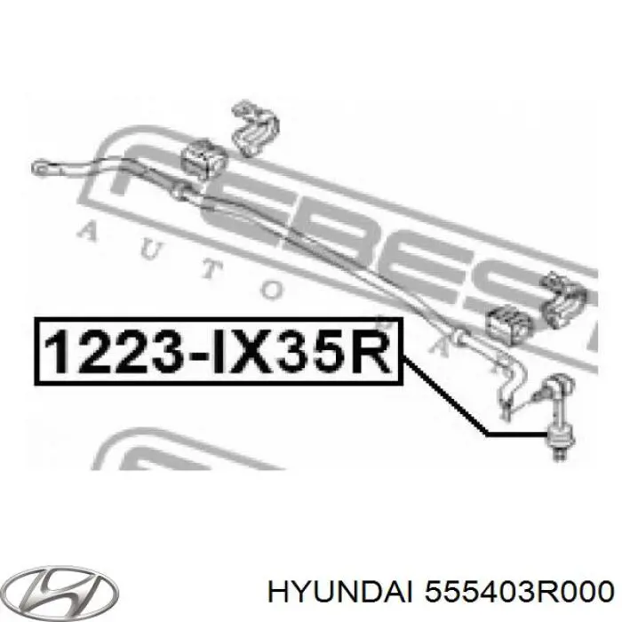 Gomas de barra estabilizadora Hyundai/Kia 555403R000