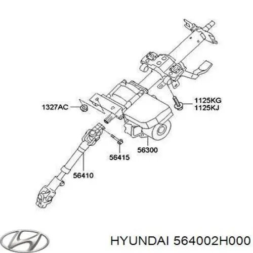 Columna de dirección inferior para Hyundai Elantra (HD)