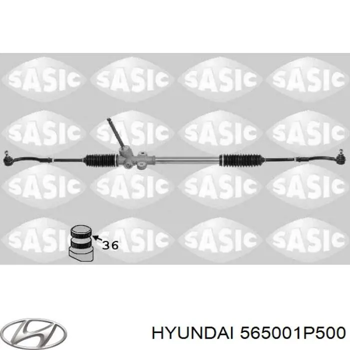 565001P502 Hyundai/Kia cremallera de dirección