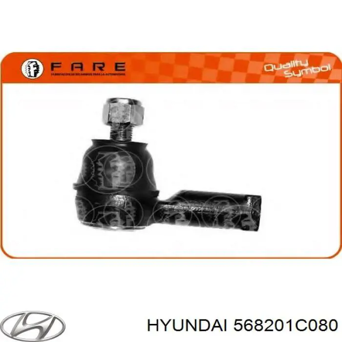 568201C080 Hyundai/Kia rótula barra de acoplamiento exterior