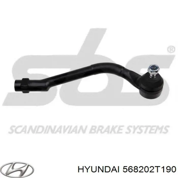568202T190 Hyundai/Kia rótula barra de acoplamiento exterior