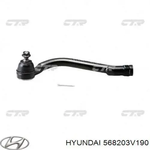 568203V190 Hyundai/Kia rótula barra de acoplamiento exterior