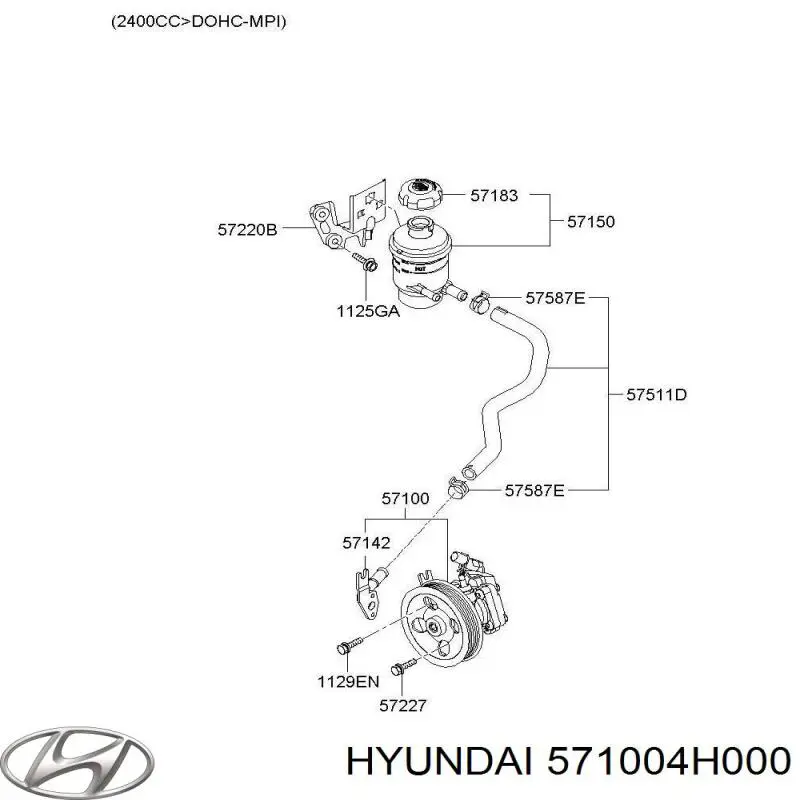 Comprar 571004H000 Hyundai/Kia Bomba servodireccion