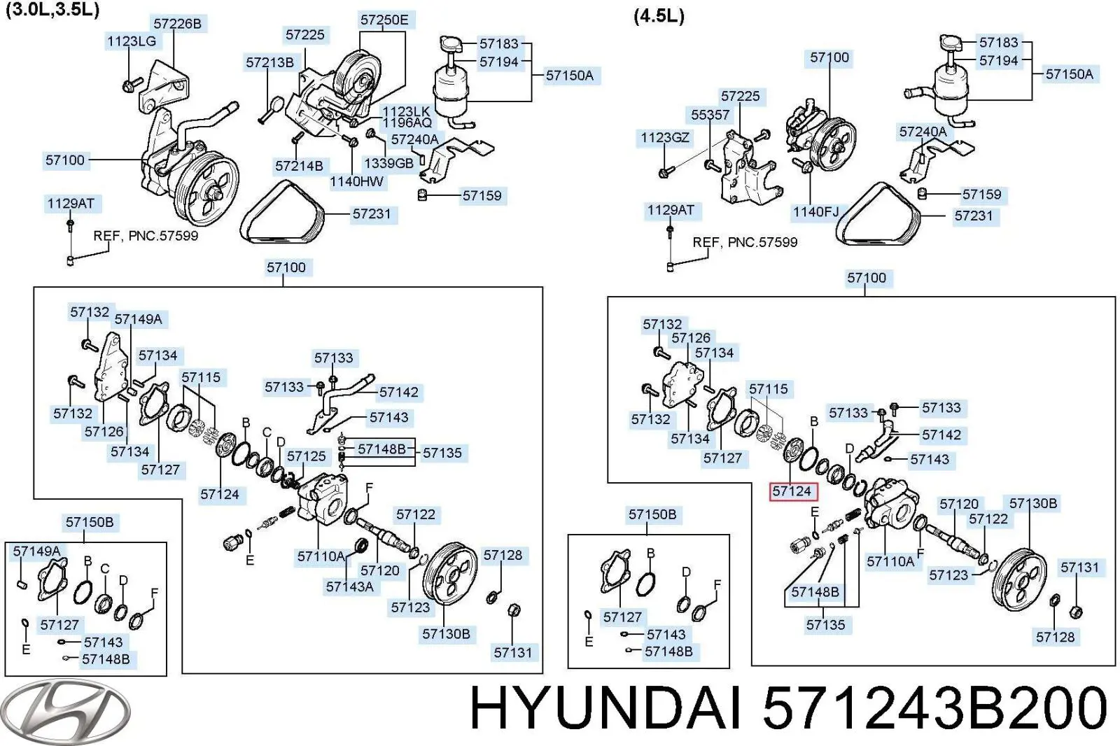  Hyundai/Kia 571243B200 precio, desde  