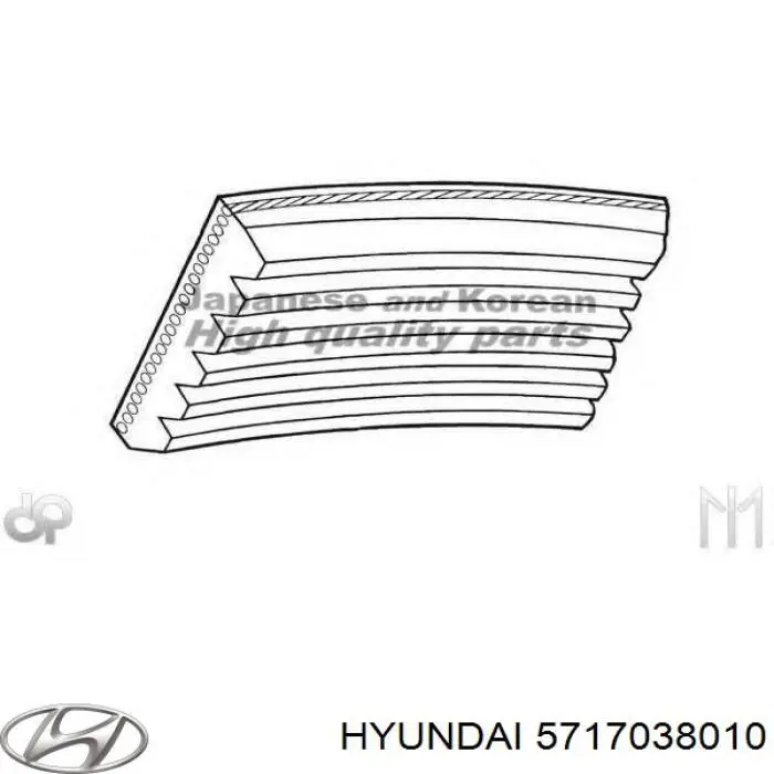 Comprar 5717038010 Hyundai/Kia Correa trapezoidal