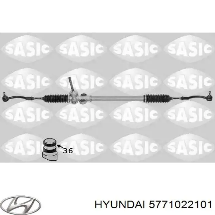 5771022101 Hyundai/Kia cremallera de dirección