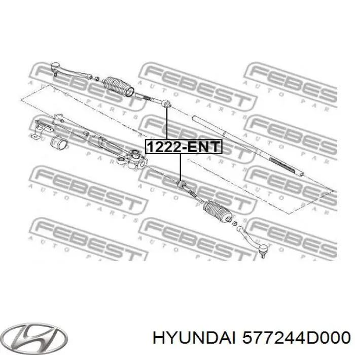 577244D000 Hyundai/Kia barra de acoplamiento