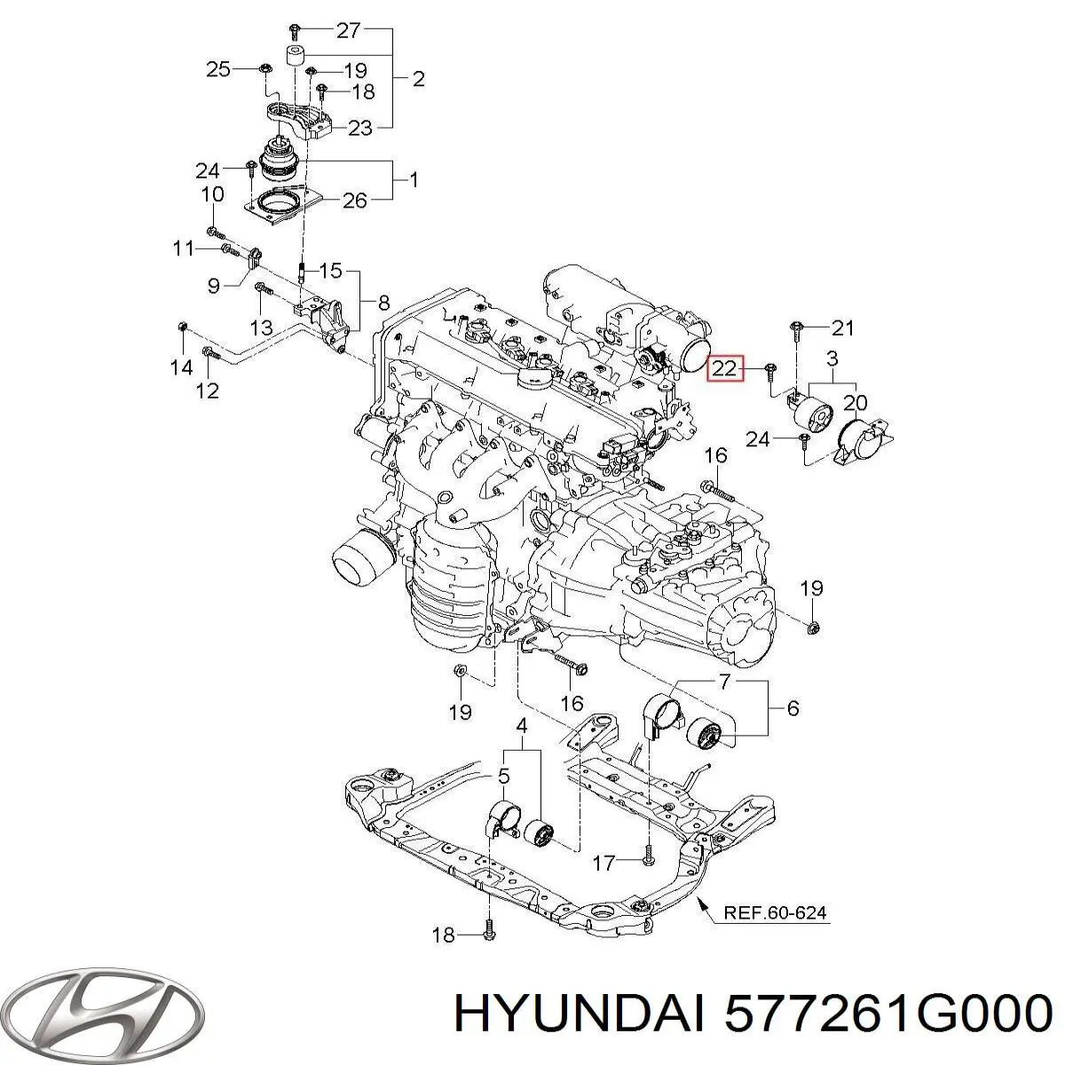 Tope de ballesta trasera Hyundai/Kia 577261G000 precio, desde  EUR