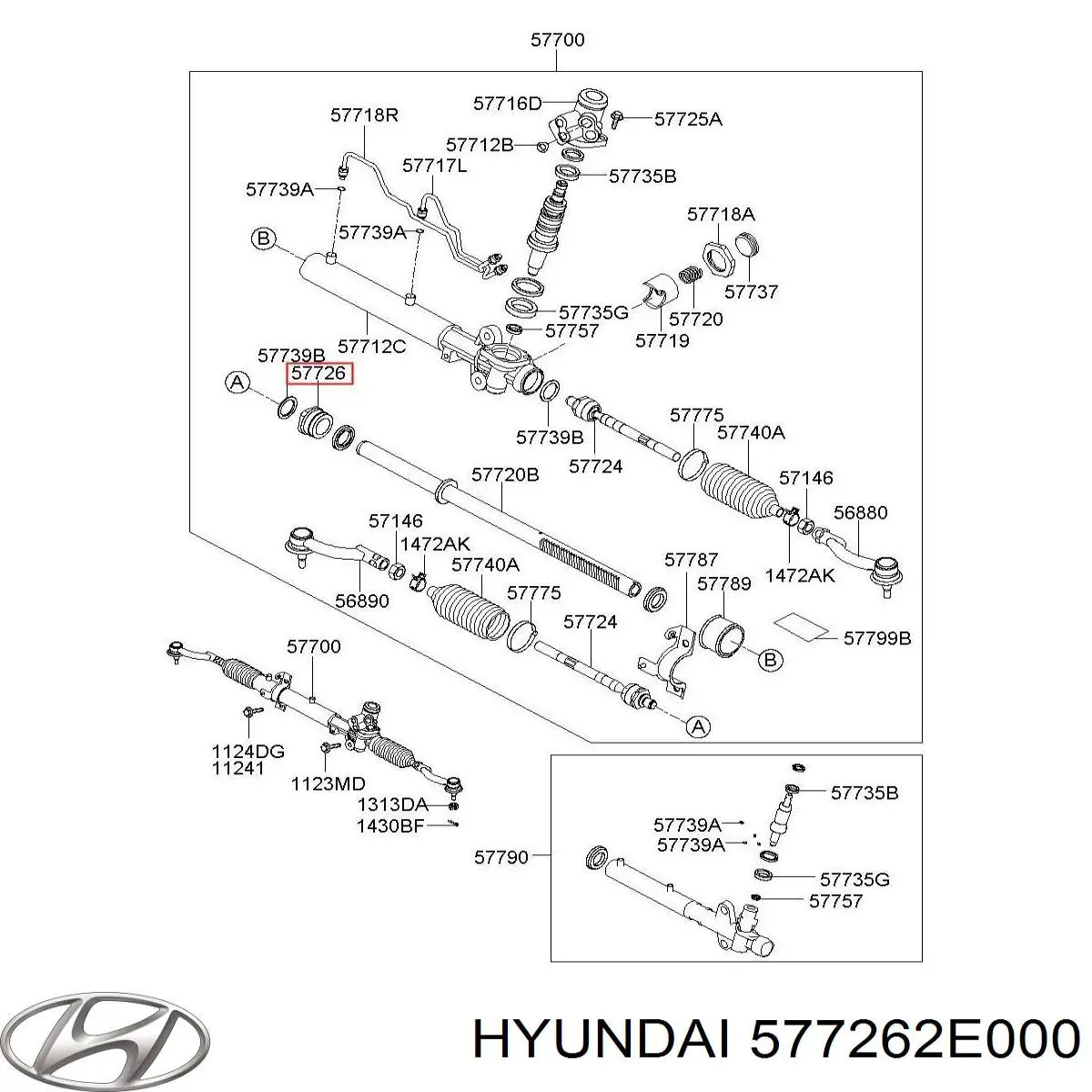 Suspensión, mecanismo de dirección para Hyundai Tucson (JM)
