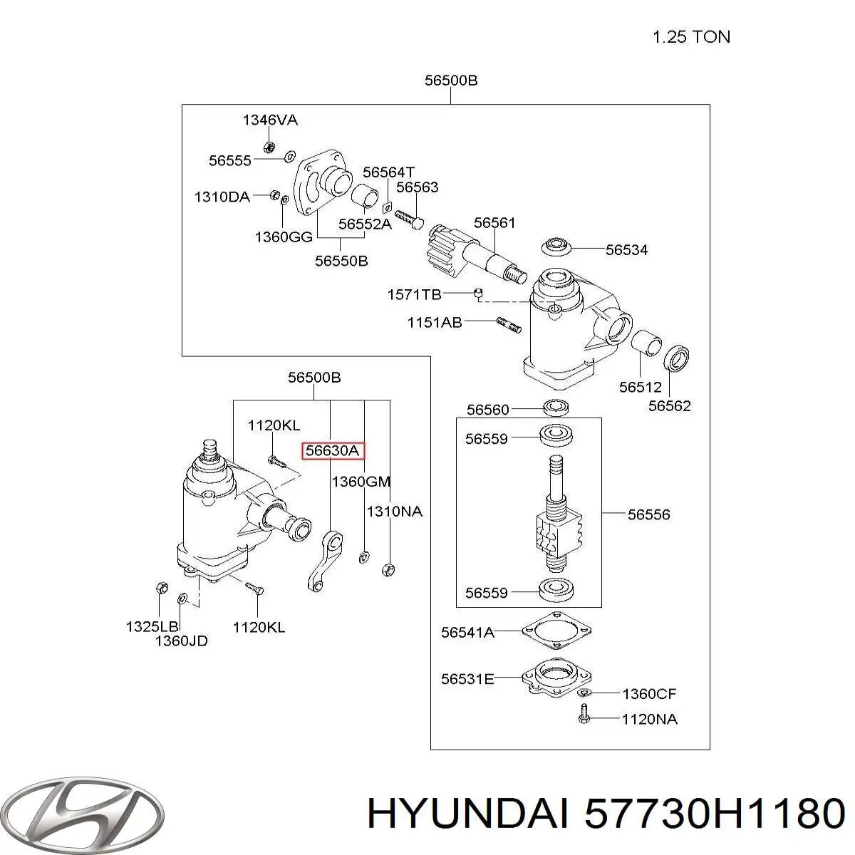 Comprar 57730H1180 Hyundai/Kia Brazo pitman